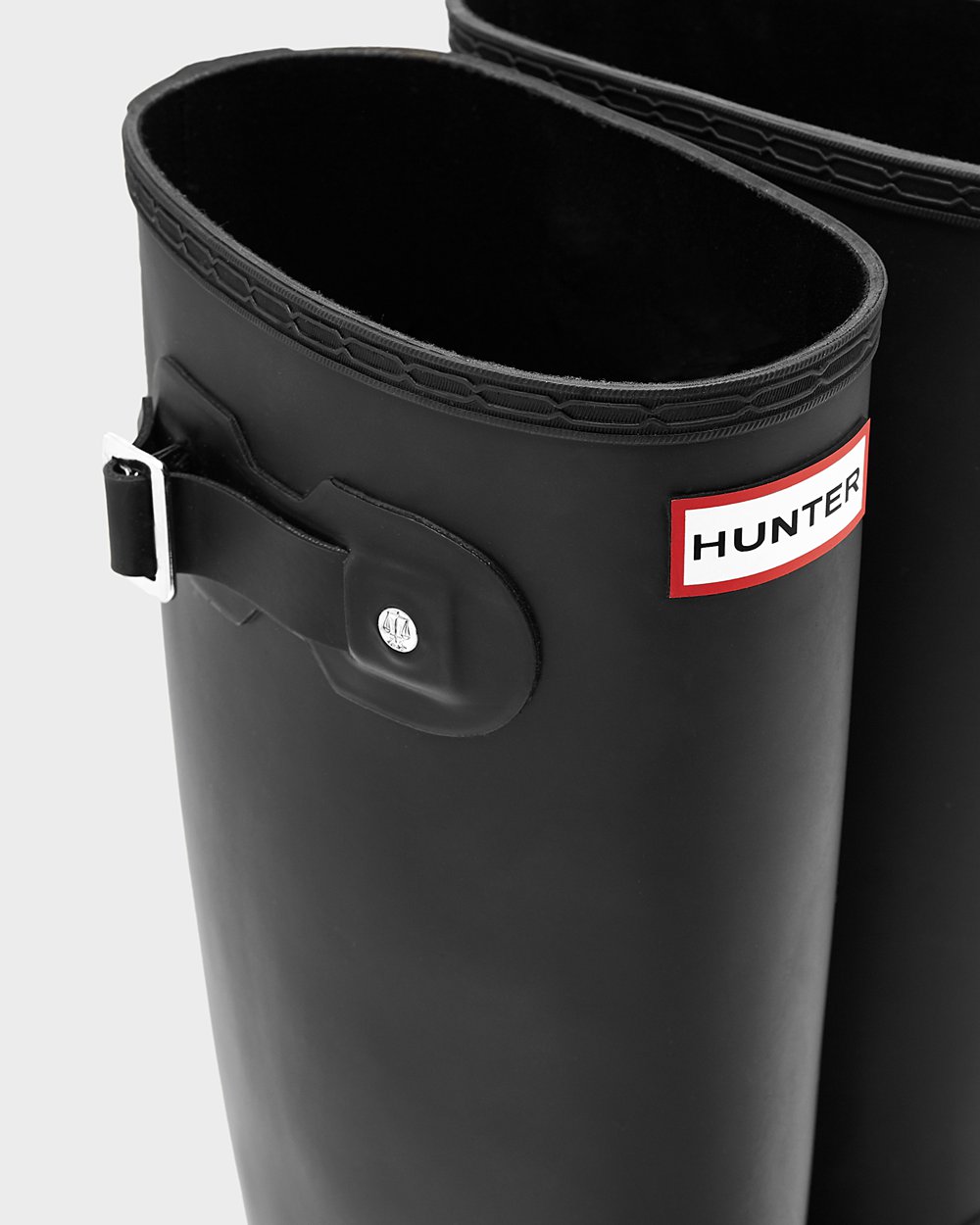 Hunter Original Tall Leg Wide Fit Rain Boots - Shop Online Womens Black - CEGOUT681